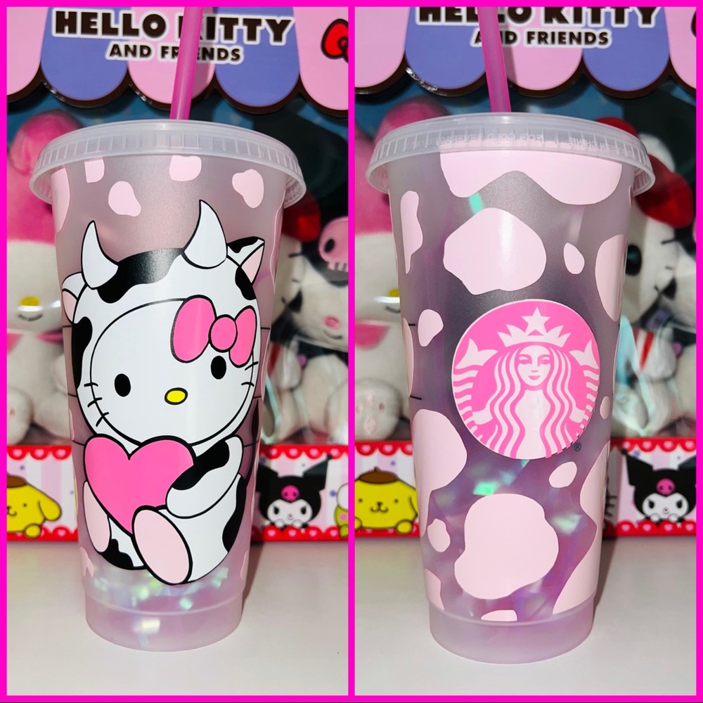 Hello Kitty Cow Starbucks cup